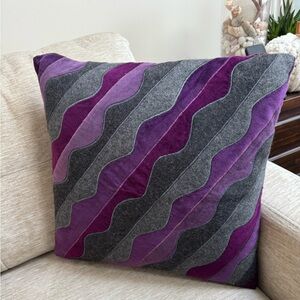 Crate&Barrel Purple and Gray Pillow Cases x4 no pillows included